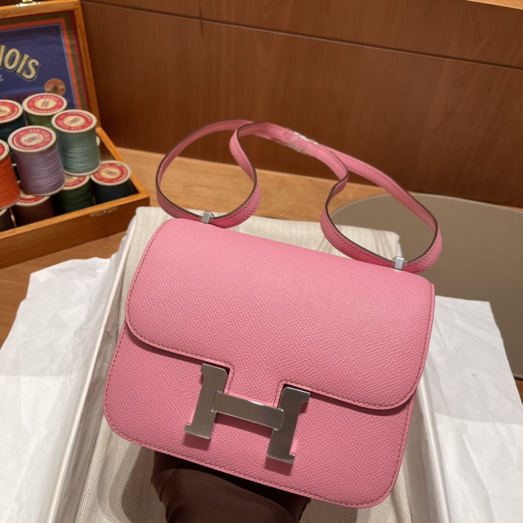 에르메스 콘스탄스18 사쿠라핑크 은장 앱송